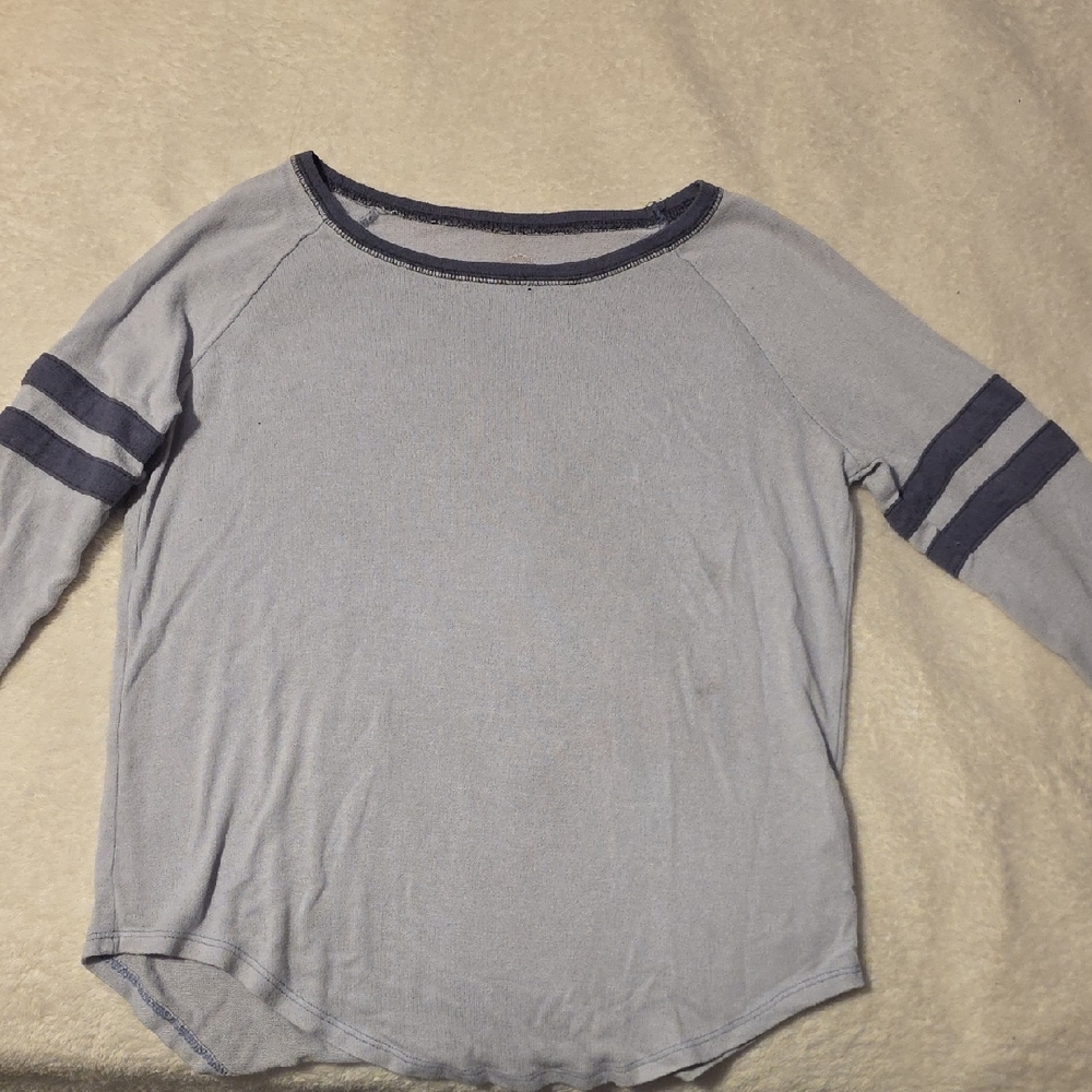 SO Light Blue Knit Top